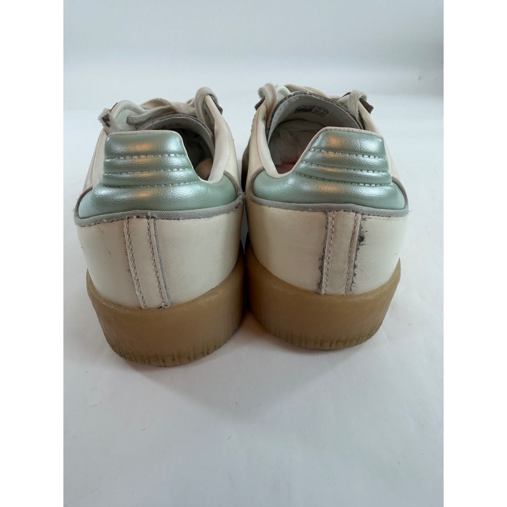 Adidas Samba XLG Wonder White Sage Green Gum Platform Sneakers IG1947 Womens 8.5 - Picture 6 of 8